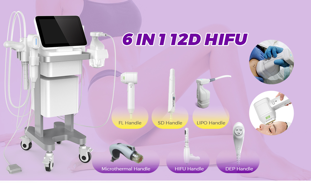 Hyfu Machine Vector 6 IN 1 Vertical 12D HIFU Machine